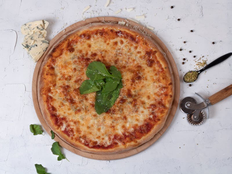 Four Cheese Punch pizza with ricotta and gorgonzola